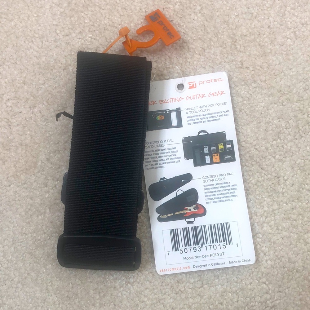 Protec Nylon Guitar Strap with Pick Pocket